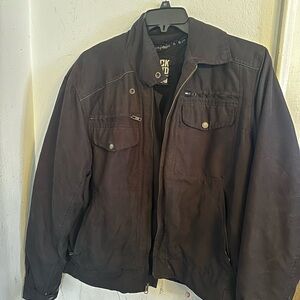 Black Brand Designed in LA Men's Motorcycle Jacket - Size L